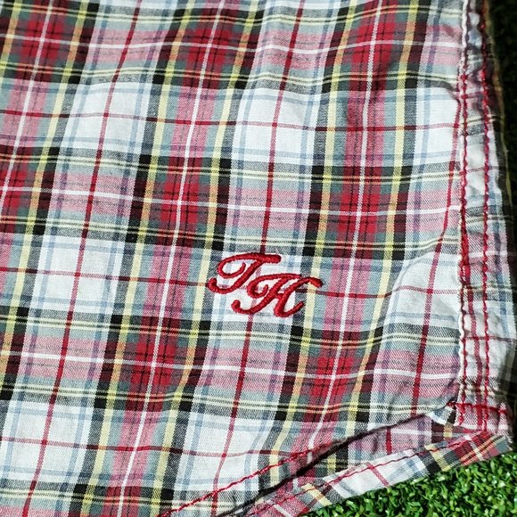 TOMMY HILFIGER Plaid Long-Sleeve Ruffled Button-Up Shirt, XXL - Picture 5 of 9